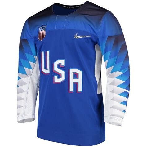 nike us hockey royal 2018 winter olympics replica jersey|usa hockey jerseys official.